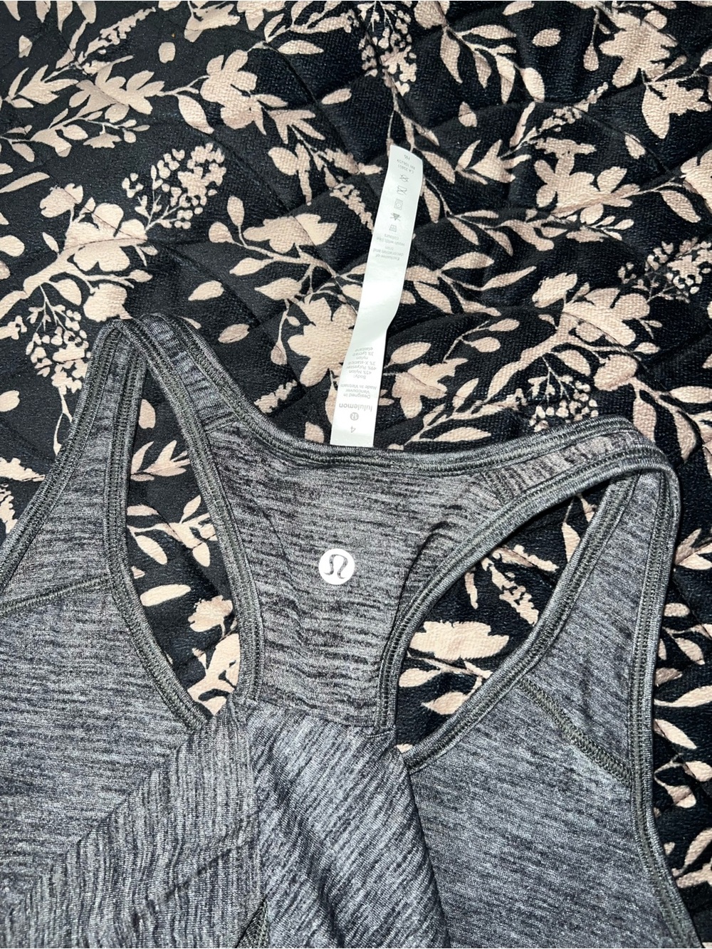 lululemon athletica Women's Gray Racerback  Tank